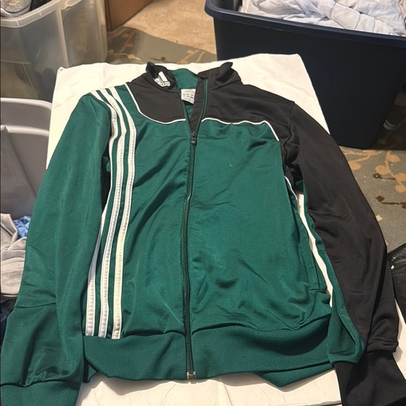 Adidas Teal and Black Zip-Up Jacket - Picture 1 of 3